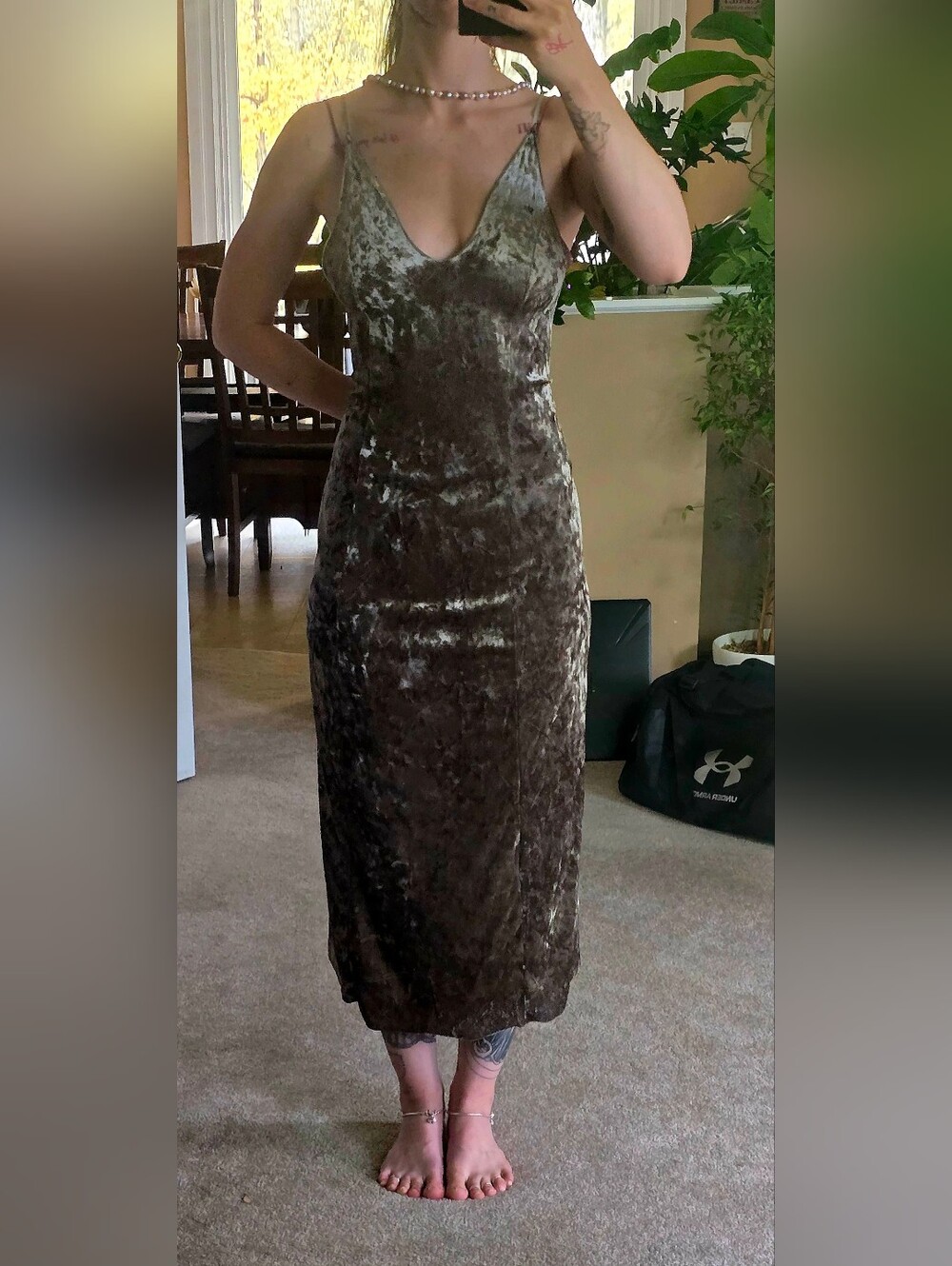 Velvet Slip Dress